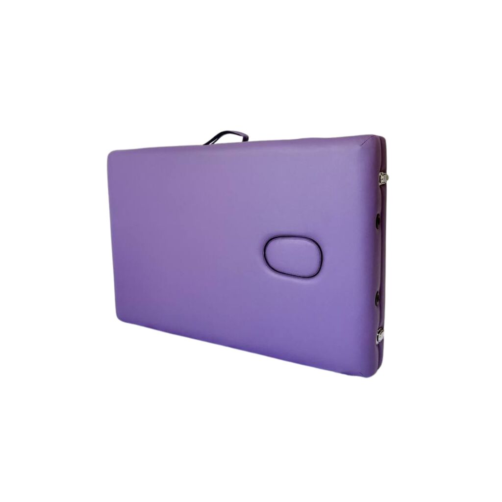 Masă de masaj portabilă, (dimensiuni 185 x 65 cm/lemn) Violet ,Husa Transport cu roți. - imaginea 12