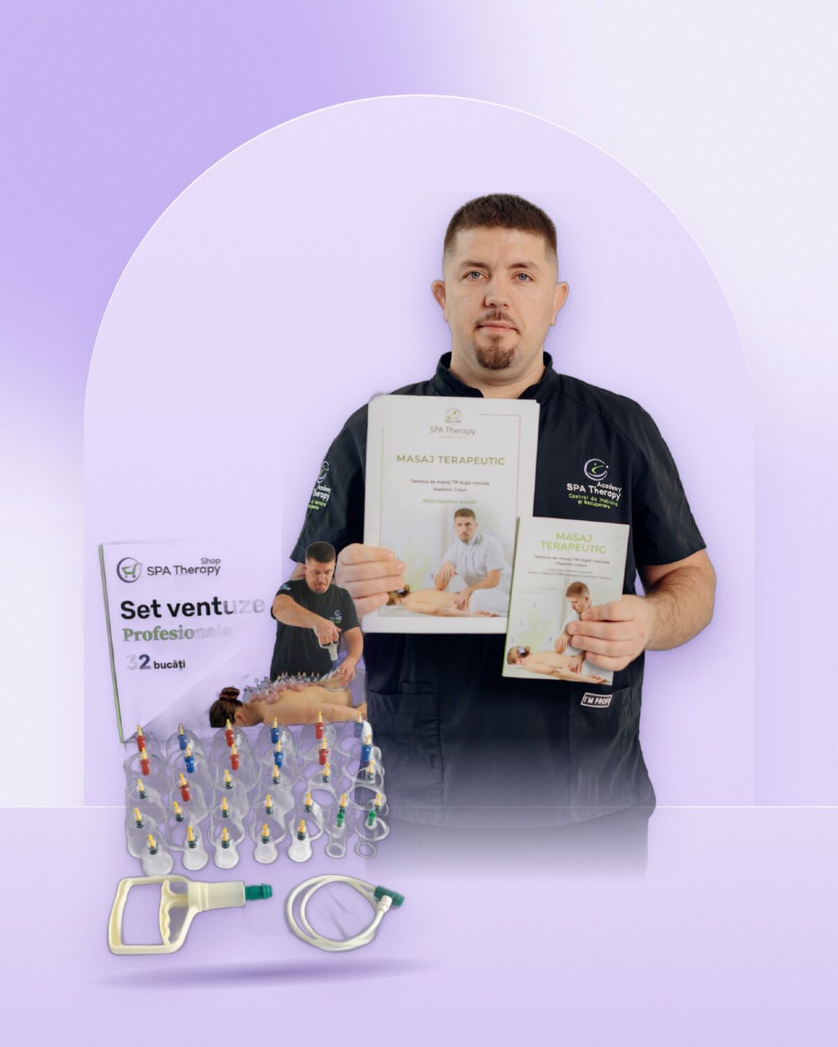 Masaj cu ventuze: cartea și setul complet