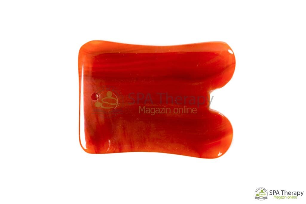 Gua-Sha din Agat cu bordure