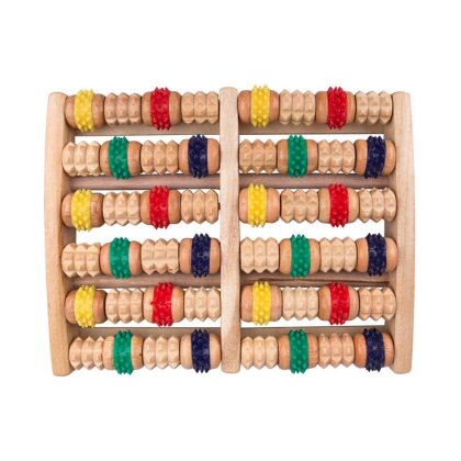 Aparat Lemn pentru Picioare cu Role din Silicon